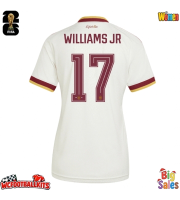 Spain Nico Williams #17 Replica Away Stadium Shirt for Women World Cup 2026 Short Sleeve